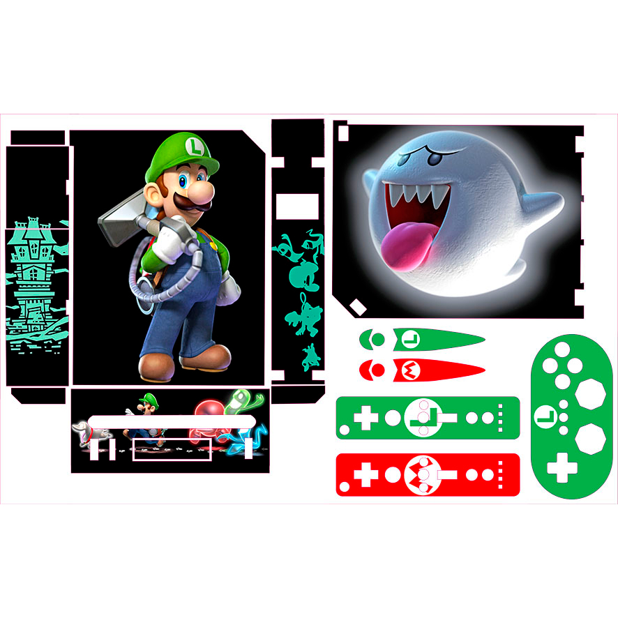 Skin Adesiva Nintendo Wii - Luigi Mansion