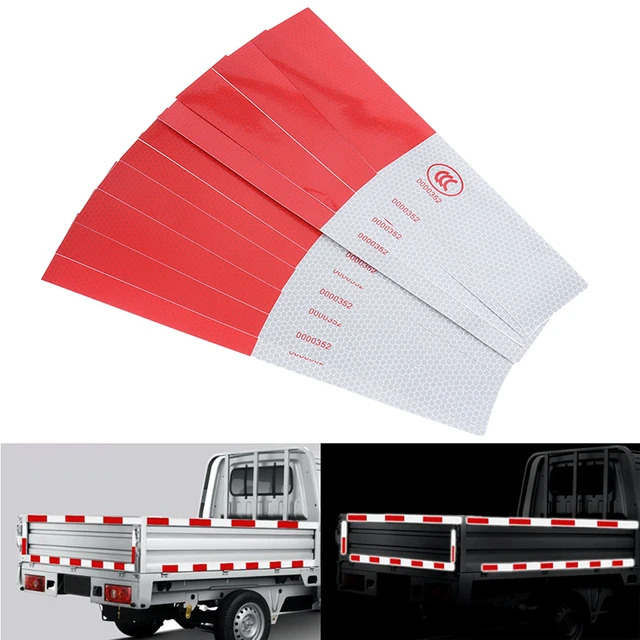 Kit com 10 20 30 Faixa Refletiva para Lateral Caminhão Van Carreta Carretinha