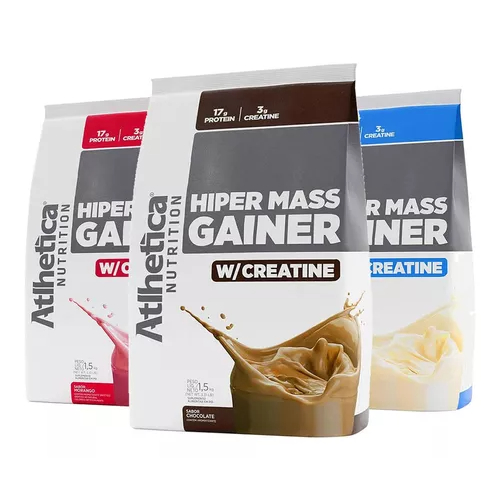 Hiper Mass Gainer W/Creatina 3kg - Atlhetica Nutrition