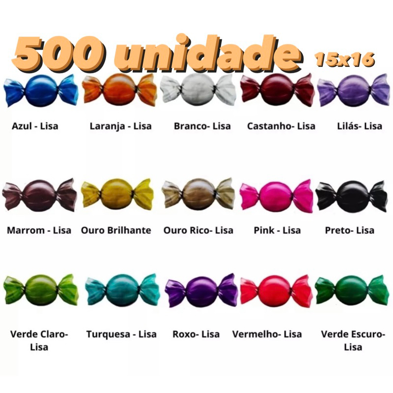 Embalagem de Trufas Bombons 15x16 - 500 Unidades// em Oferta na Shopee