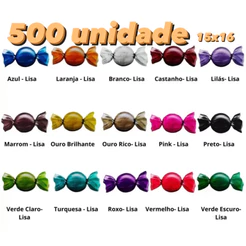 Embalagem de Trufas Bombons 15x16 - 500 Unidades//