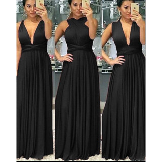 Vestido Longo Festa Madrinha De Casamento Multiformas casamento civil