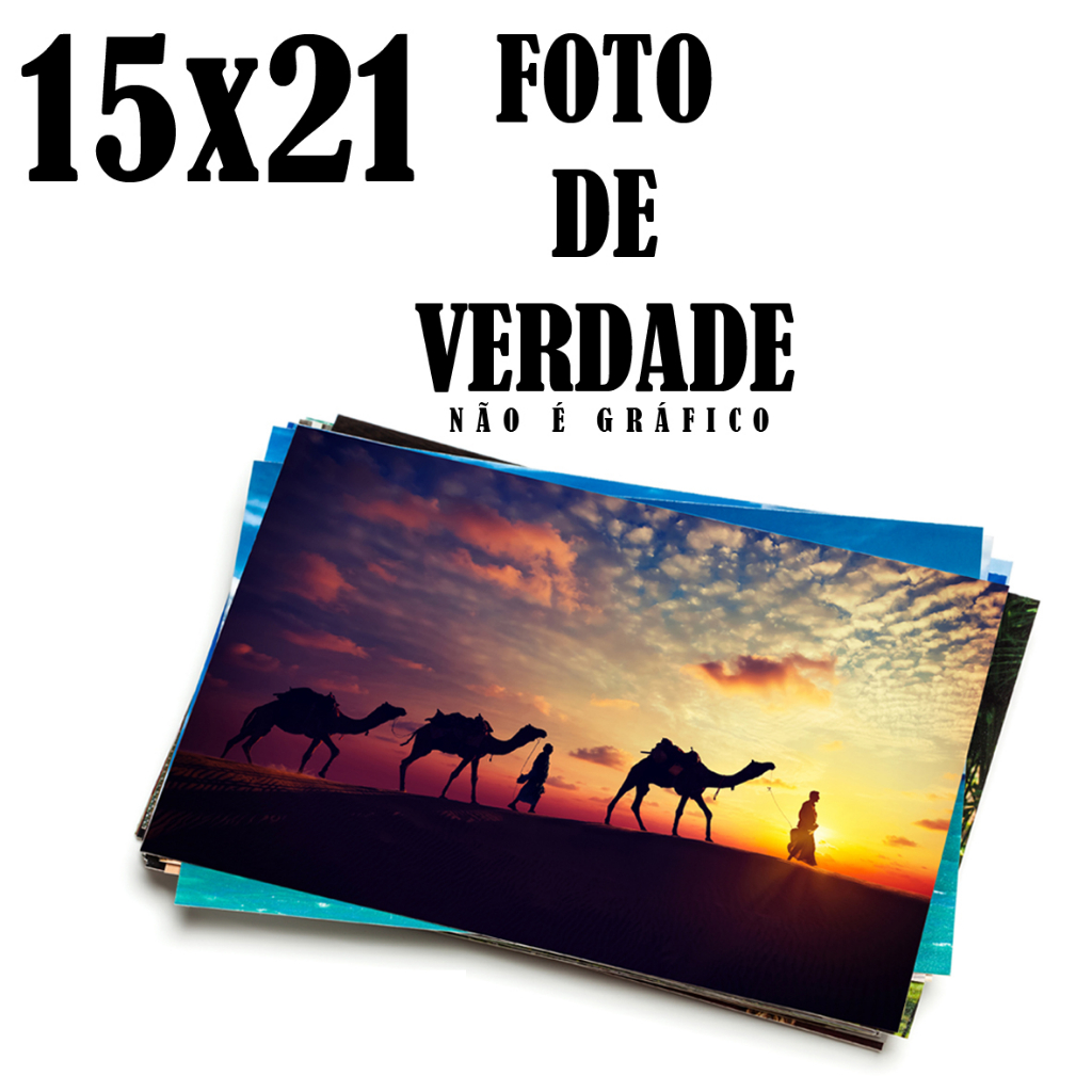 Fotos 15x21 com Papel Fotográfico Profissional