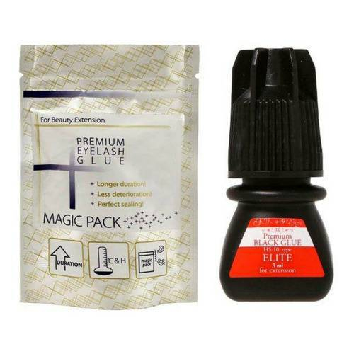 Cola Elite Hs-10 3ml Alongamento Cilios Postiços Extensão Fio Hs10 Premium Black Glue Volume Russo Com Anvisa