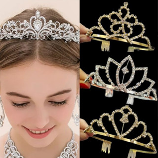 UMA Coroa tiara para Cabelo/Com Strass / Coroa noiva casamento Baile Infantil / adulto