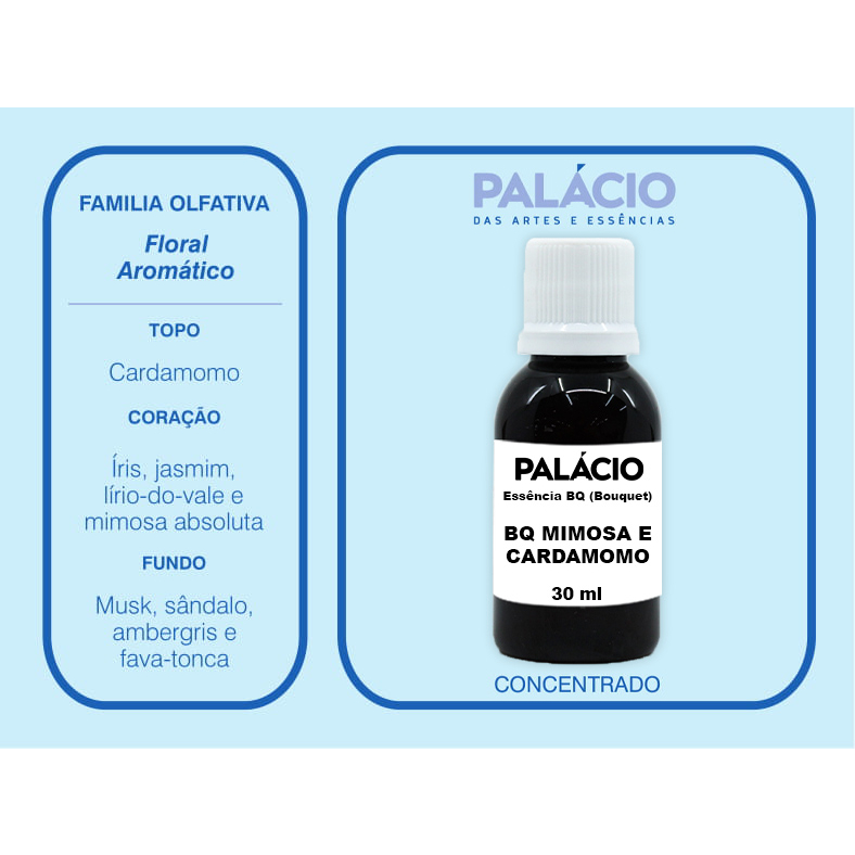 BQ Mimosa e Cardamomo 30 ml - Essência Bouquet para Aromatização