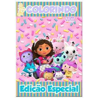 Livro De Colorir Personalizado / Revistinha de Colorir - A Casa Mágica da Gabby