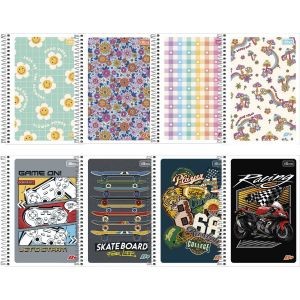 Caderno Espiral 1/4 Flexível D+ 96 Folhas un