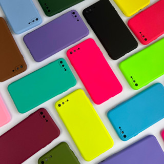 Capinha Para Apple Iphone 7 Plus/8 Plus / Apple / Capa Case Silicone Aveludada Colorida Forrada (CF26).