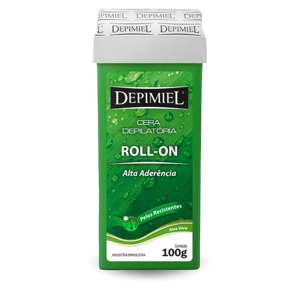 Cera Depilatória Roll-on para Depilação Aloe Vera Refil 100G