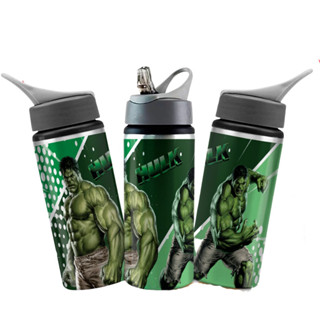 Garrafa Squeeze Hulk Alumínio Bico Retrátil Com Nome
