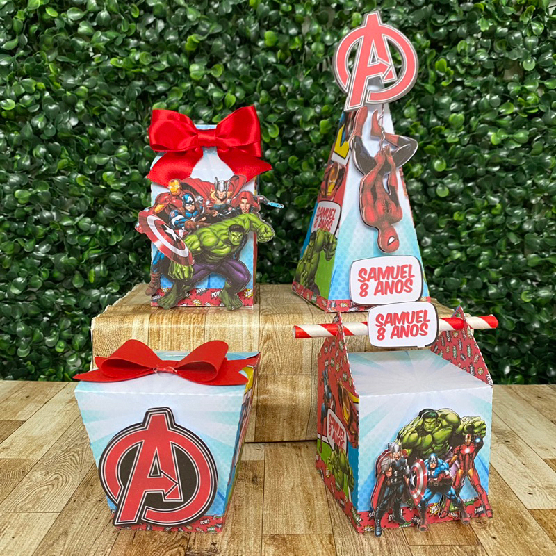 Kit Festa Vingadores Personalizados | Lembrancinhas | Festa infantil | Aniversário
