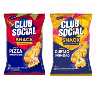 salgadinho Snack club social sabor pizza e parmesão