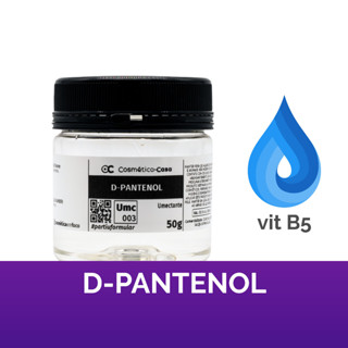D-Pantenol 100% Puro (Pro-Vitamina B5) para uso cosmético