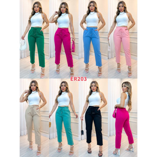 calça de sarja com elastano não encolhe importada/ER203