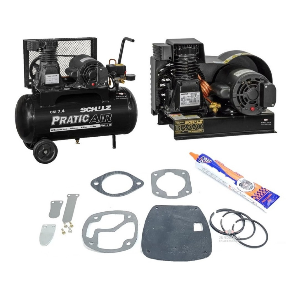 Peças Compressor Csi 7,4/ Msi 5,2 / 4 Br Schulz Junta+ Anéis