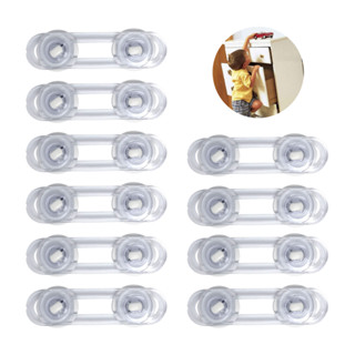 Kit 10 Trava Gaveta Armário Geladeira Microondas Porta Freezer Cômoda Vaso Sanitário Segurança Proteção Infantil