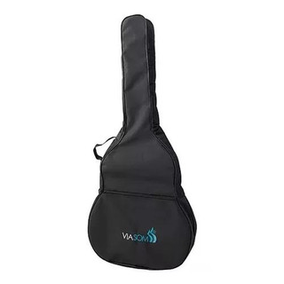 Capa Para Violão Folk Via Som 12 Cordas Simples Nylon 600 Preta em Oferta na Shopee