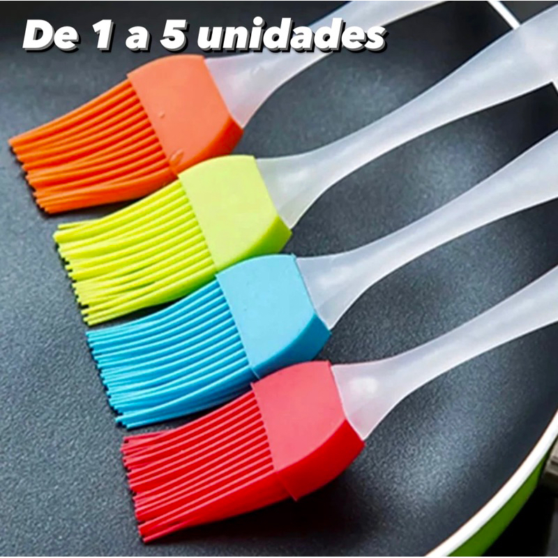 kit Pincel Culinário Silicone Cozinha Untar Forma Pincelar 17,5CM OFF em Oferta na Shopee