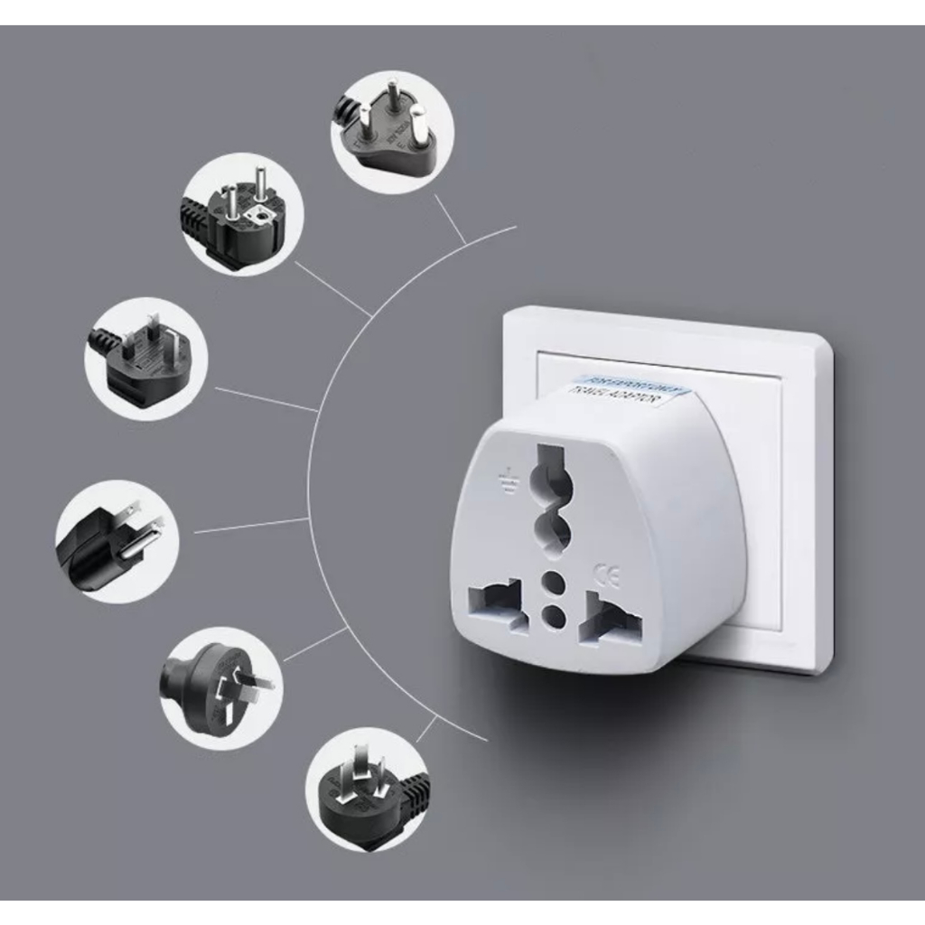Imagem Adaptador Tomada Universal Padrão Europeu Uk Para Brasil