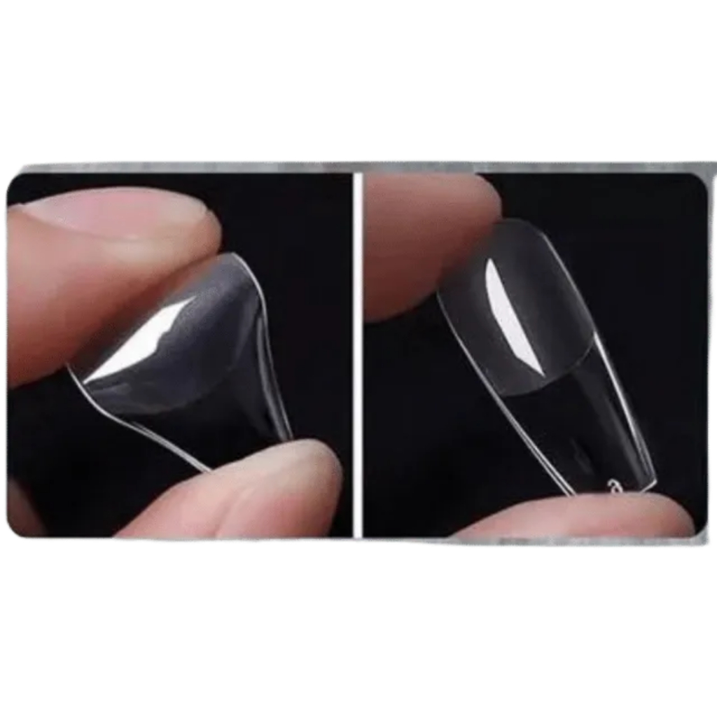 Unhas Postiças Soft Gel Bailarina Alongada Transparente D&Z – 500 Peças em 12 Tamanhos — imagem 2 de 2