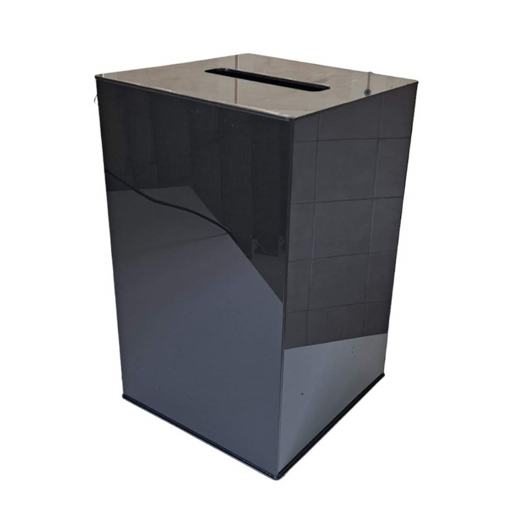Gazofilácio Torre Urna Preto 40cm