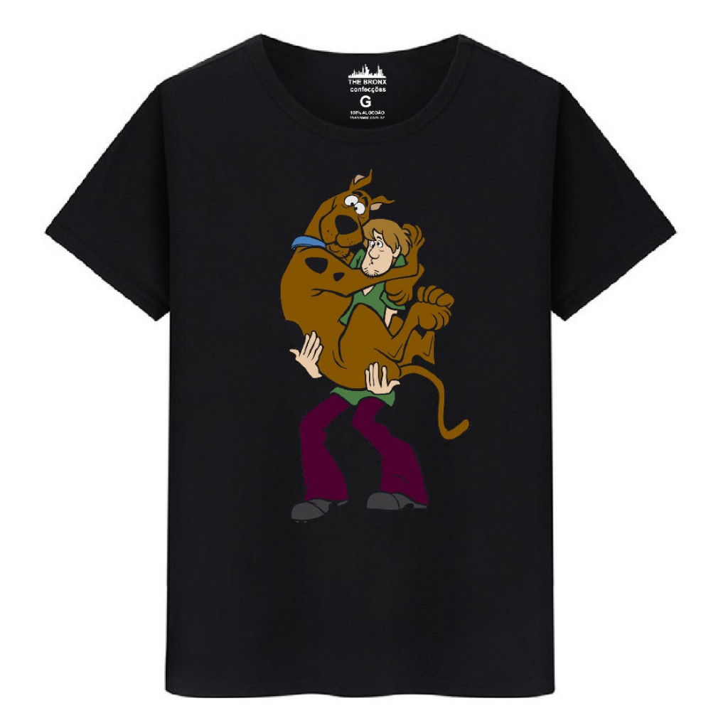 Camiseta Masculina Algodão Premium Salsicha Scooby Medo Desenho