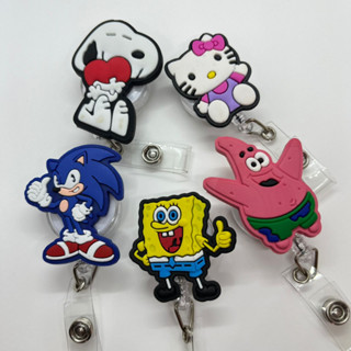 Porta Crachá Retrátil Personalizado | Snoopy | Bob Esponja | Hello Kitty