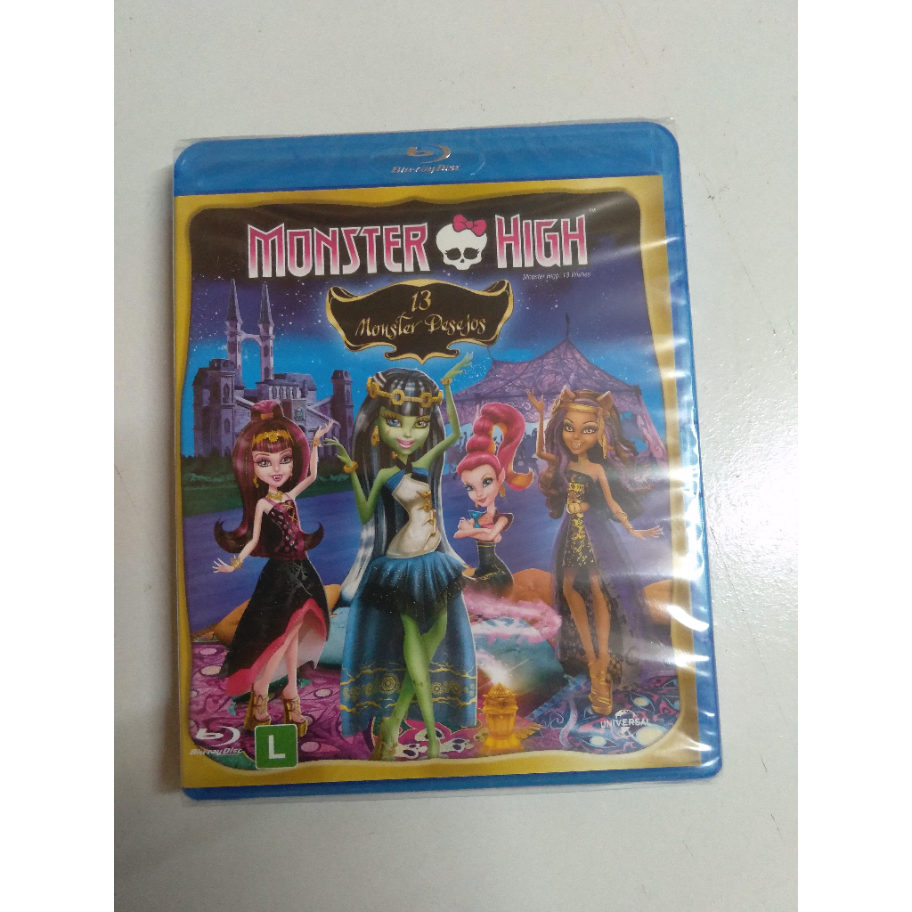 Blu Ray Monster High 13 Monster Desejos