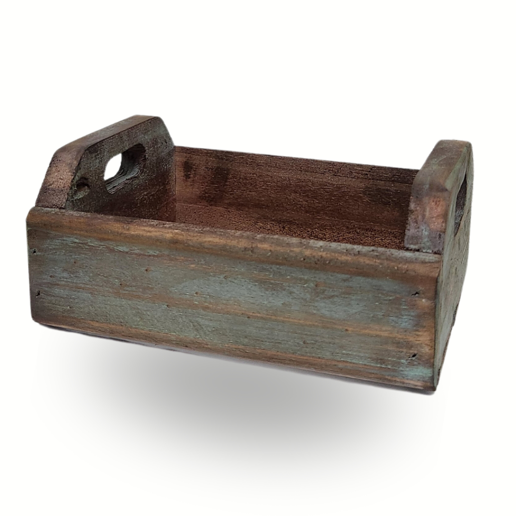 Caixote de Pinus 18x13,5x7CM  Estilo Madeira de Demolição Caixa de Pinus em Oferta na Shopee