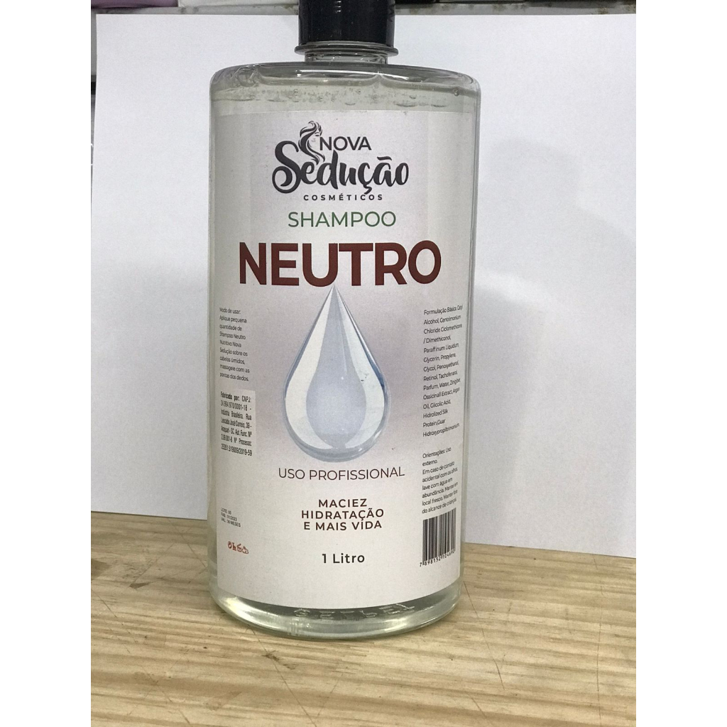 Shampoo Neutro Uso Pofissional 1L