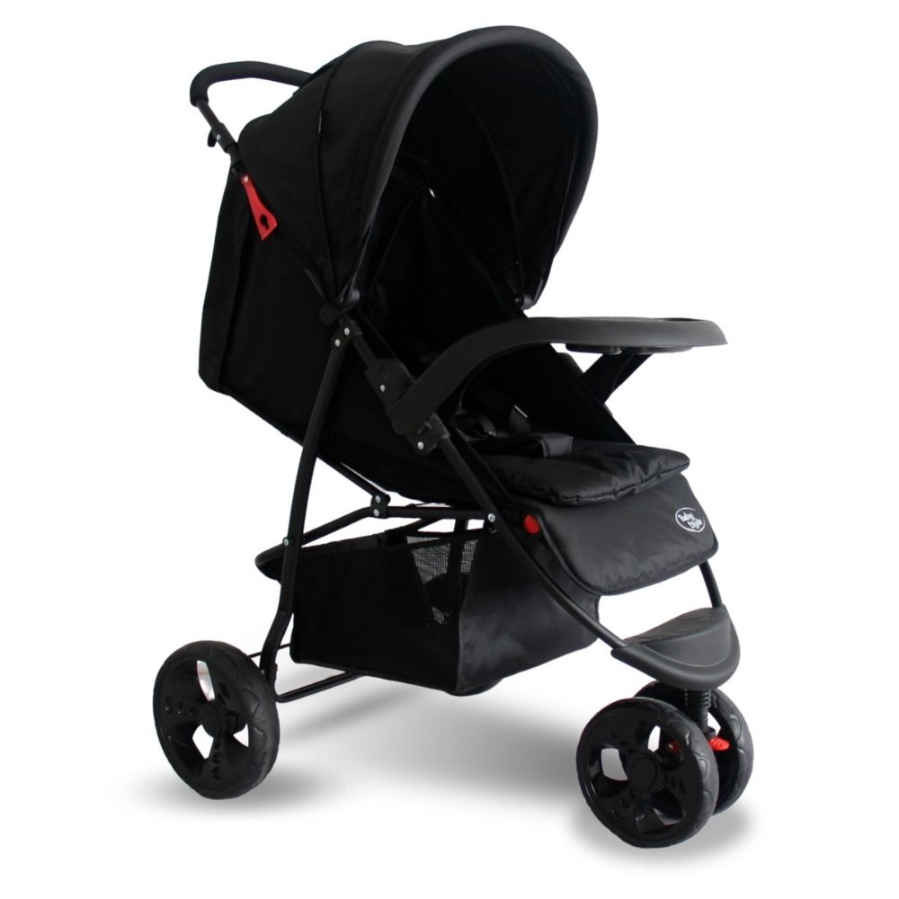 Carrinho de Bebê Passeio Infantil Urban 3 Rodas Grandes Triciclo Menino Menina - Baby Styl...