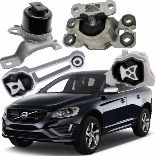 Kit Calço Coxim Do Motor E Cambio Volvo Xc60 09/13