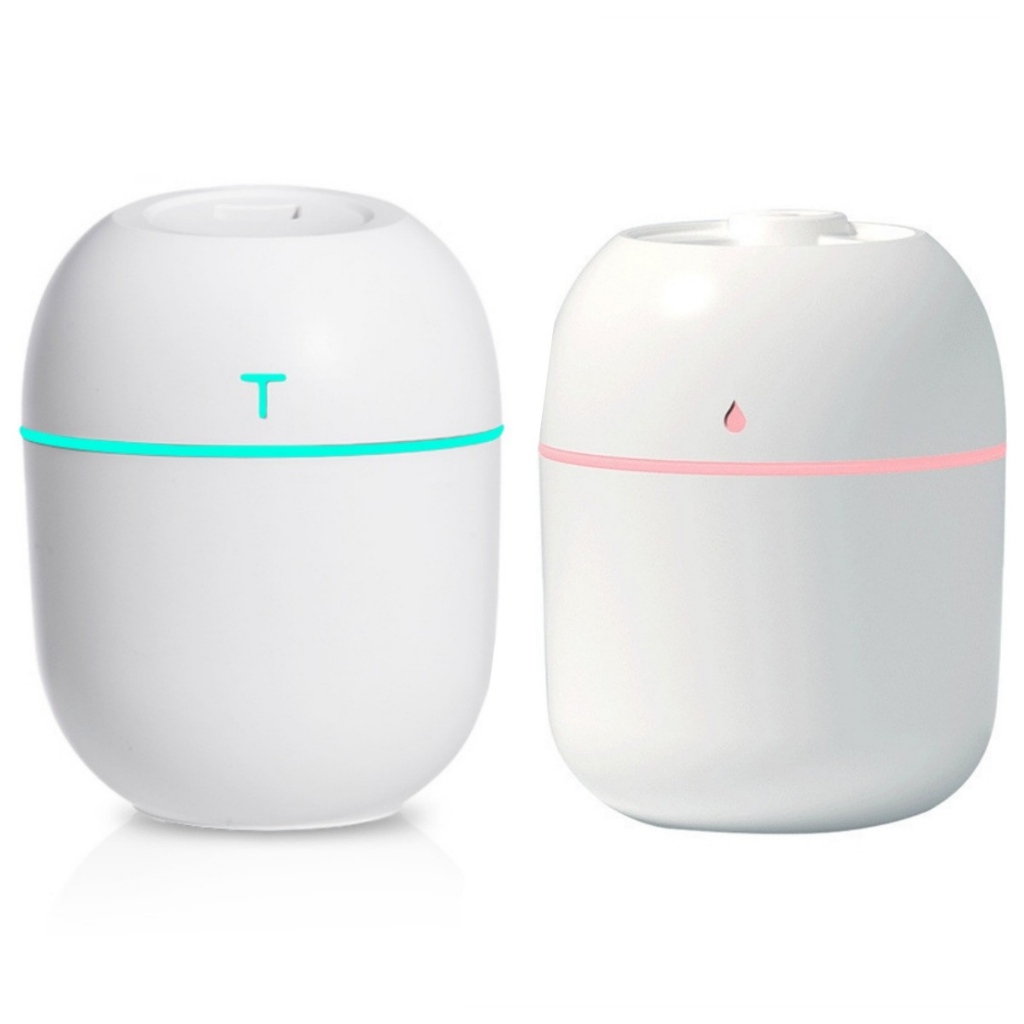 Mini Umidificador Grande Capacidade Com Atmosfera Led Luz Noturna Lâmpada Casa Para Quarto...