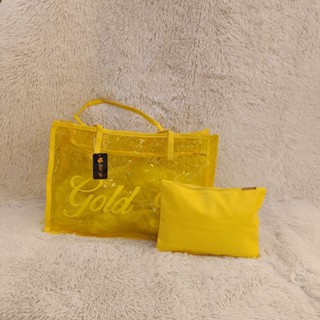 Bolsa de Praia Feminina Sacola Mult Uso Silicone + Necessaire F5142