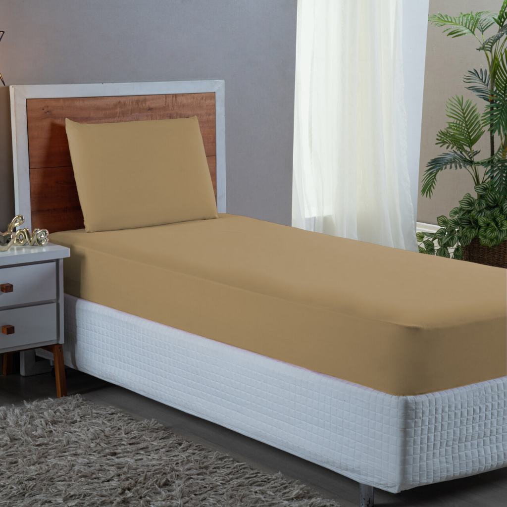 JOGO DE LENÇOL PARA CAMA SOLTEIRO 2 PEÇAS MICROPERCAL 400 FIOS COM ELASTICO CAMA BOX