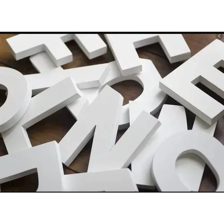 Kit de  Letras em PVC expandido 20cm 10 mm logomarca logotipo fachada