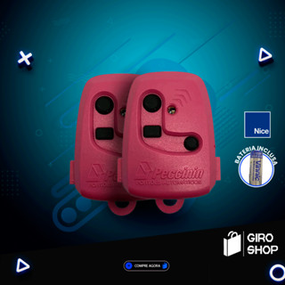 KIT 2 CONTROLE REMOTO PECCININ PORTÃO ELETRÔNICO 3C 433MHZ - ROSA