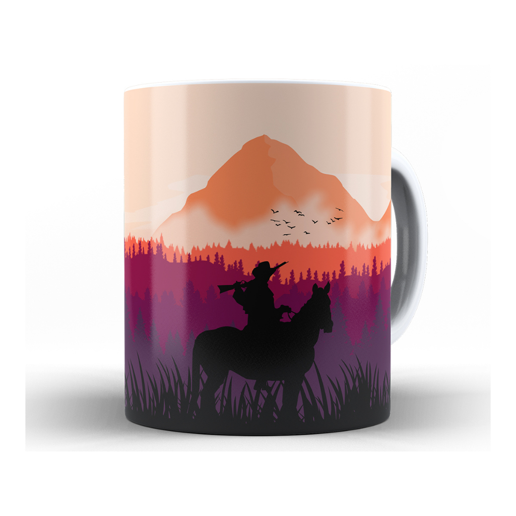 Caneca Red Dead RDR2 + Caixa - Xícara Divertida 325ML Cerâmica