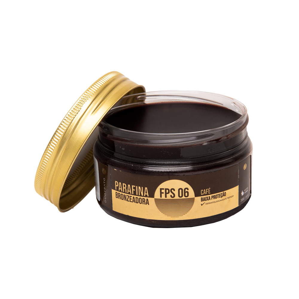 Parafina bronzeadora Duotrato Cafe pele morena 200g