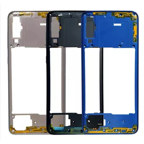 Carcaça Chassis Do Aro Lateral Com Botões Para Galaxy A70 A705m