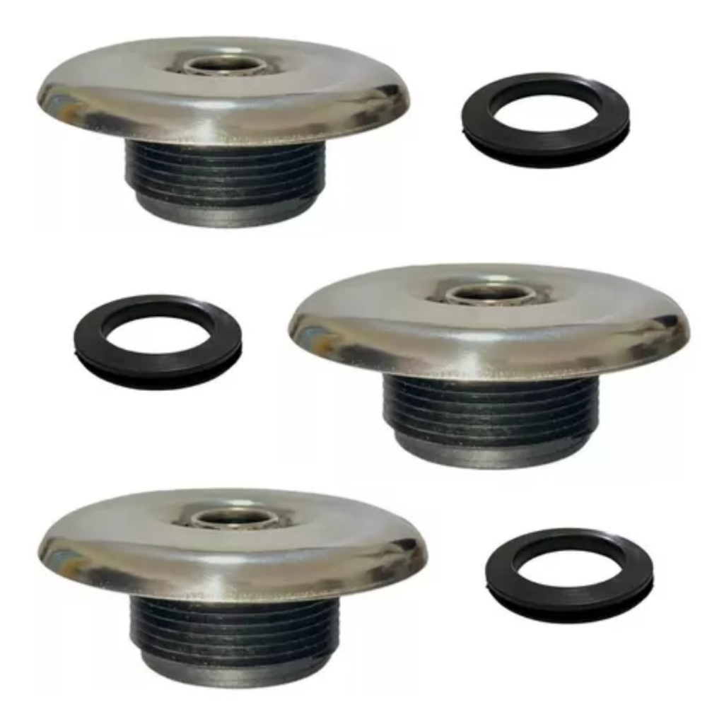 3x Acabamentos Tampas Jato Duplo T Direcional Hidromassagem