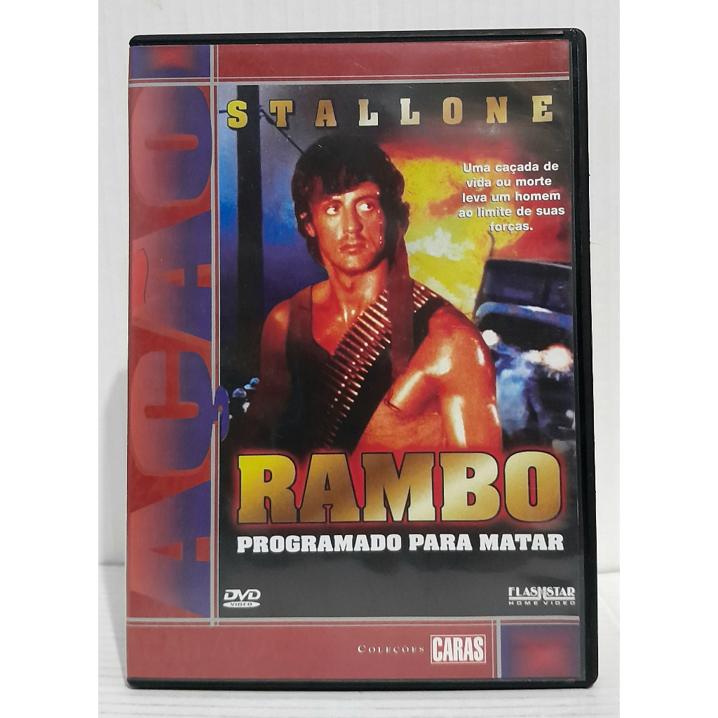 Dvd Rambo - Programado Para Matar - Coleções Caras - Original Usado