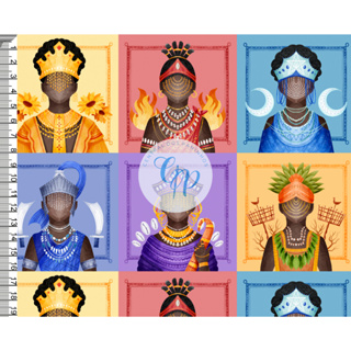 Tecido tricoline, microfibra ou gabardine - Orixás - Quadriculado - 0.50 cm em Oferta na Shopee