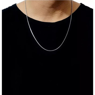 Cordão Masculino Corrente Veneziana Prateada Aço Inoxidável em Oferta na Shopee