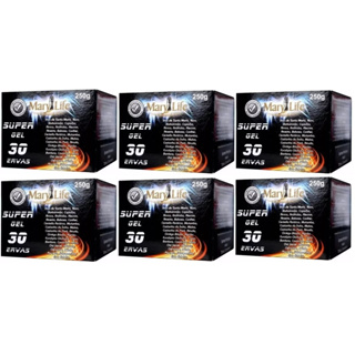 6 UNIDADES DE SUPER GEL 30 ERVAS MARY LIFE 250G em Oferta na Shopee