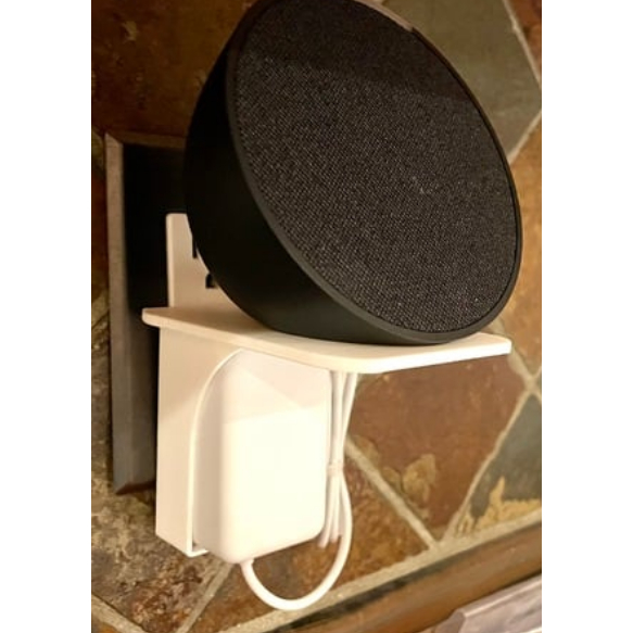 Suporte de parede para Echo POP  / EchoPOP - Tomada / Alexa / Amazon - Nova Versão