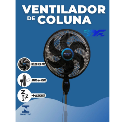Ventilador Novo TYF Com Ajuste de Altura Ventilador de Pé Suporte - 110v/220v em Oferta na Shopee