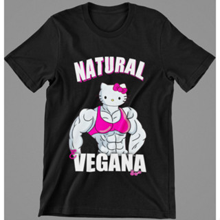 Camiseta Camisa Academia- Natural e Vegana Hello Kitty