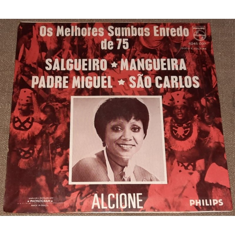 lp os melhores sambas enredo de 75 Alcione mini lp